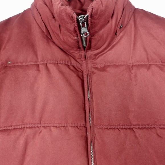 Old Navy Maroon Berry Puffer Jacket | Women’s Small Warm Lightweight Coat - Picture 4 of 9